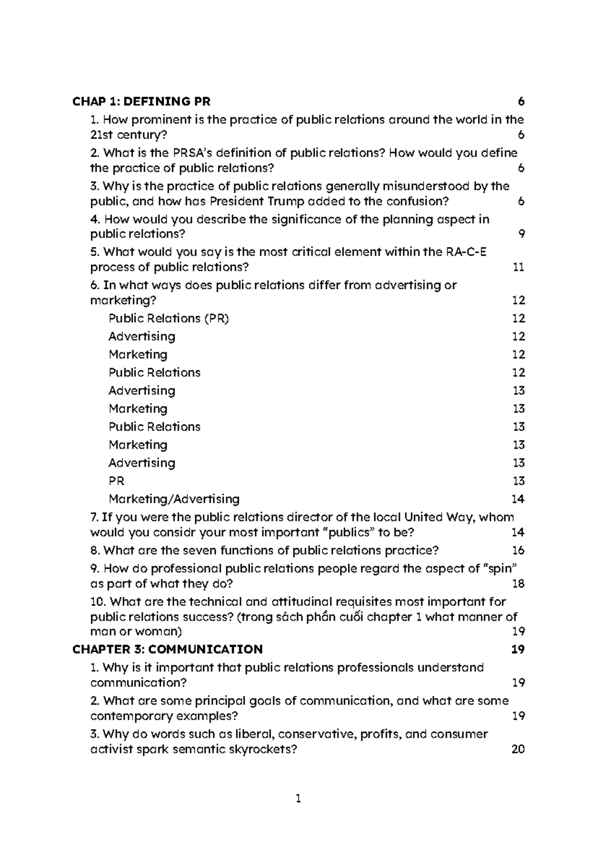 CHAP 1: DEFINING PUBLIC RELATIONS IN THE 21ST CENTURY - Studocu