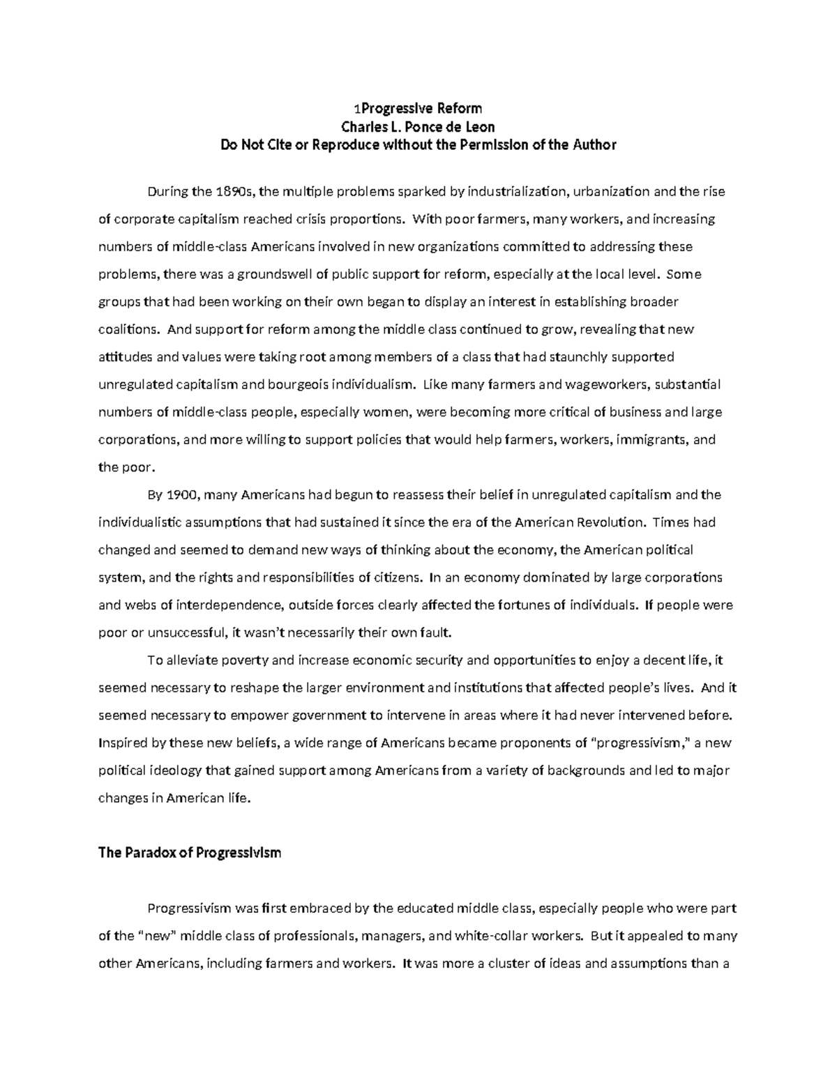 The Rise and Impact of Progressivism: Reform Movements in the U.S ...