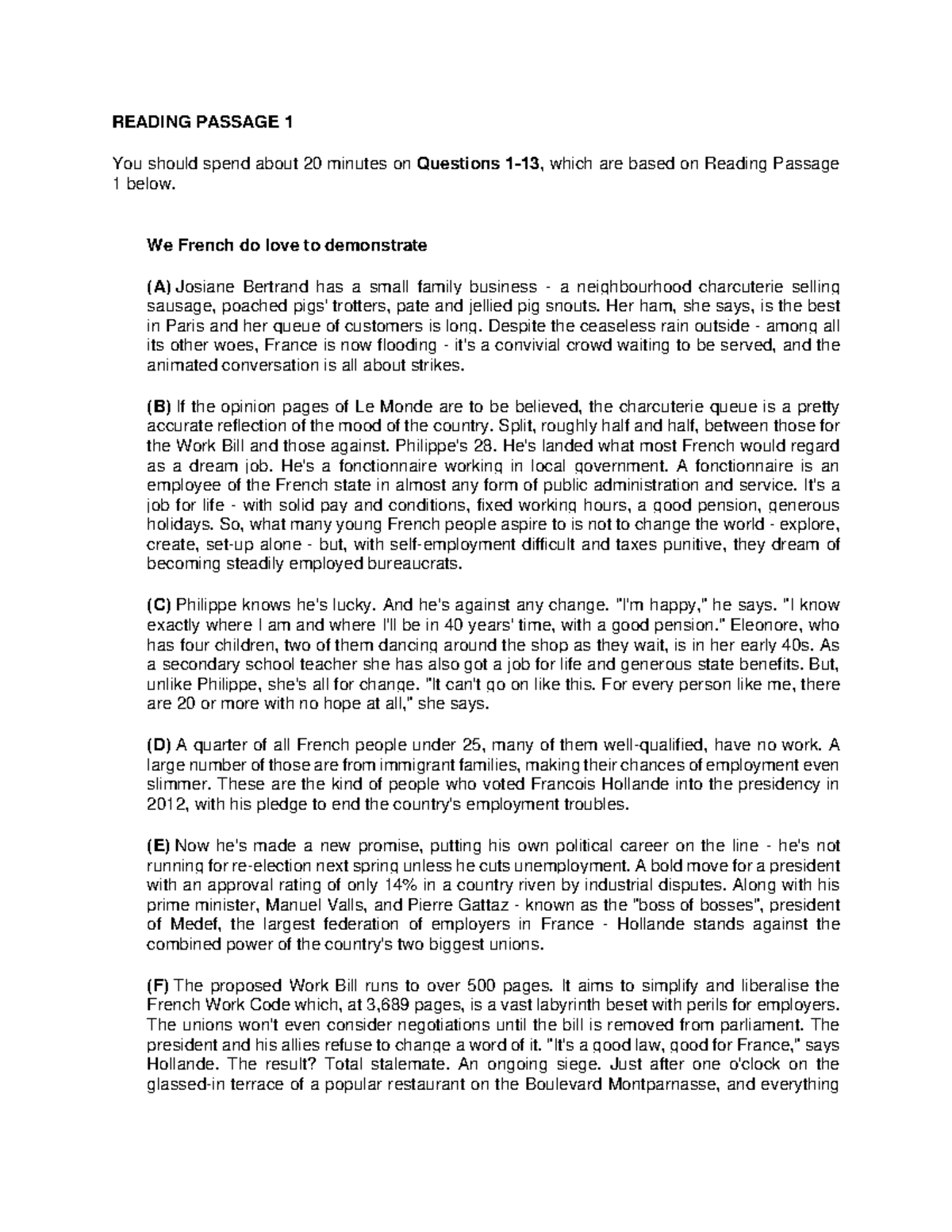 Reading Passage 1 Test 9 Analysis and Summary - Studocu