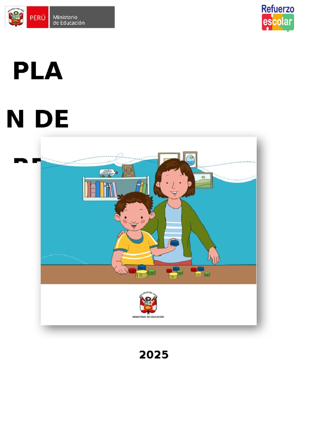PLAN DE MEJORA DE APRENDIZAJES 2025 - REFUERZO ESCOLAR - Document Preview