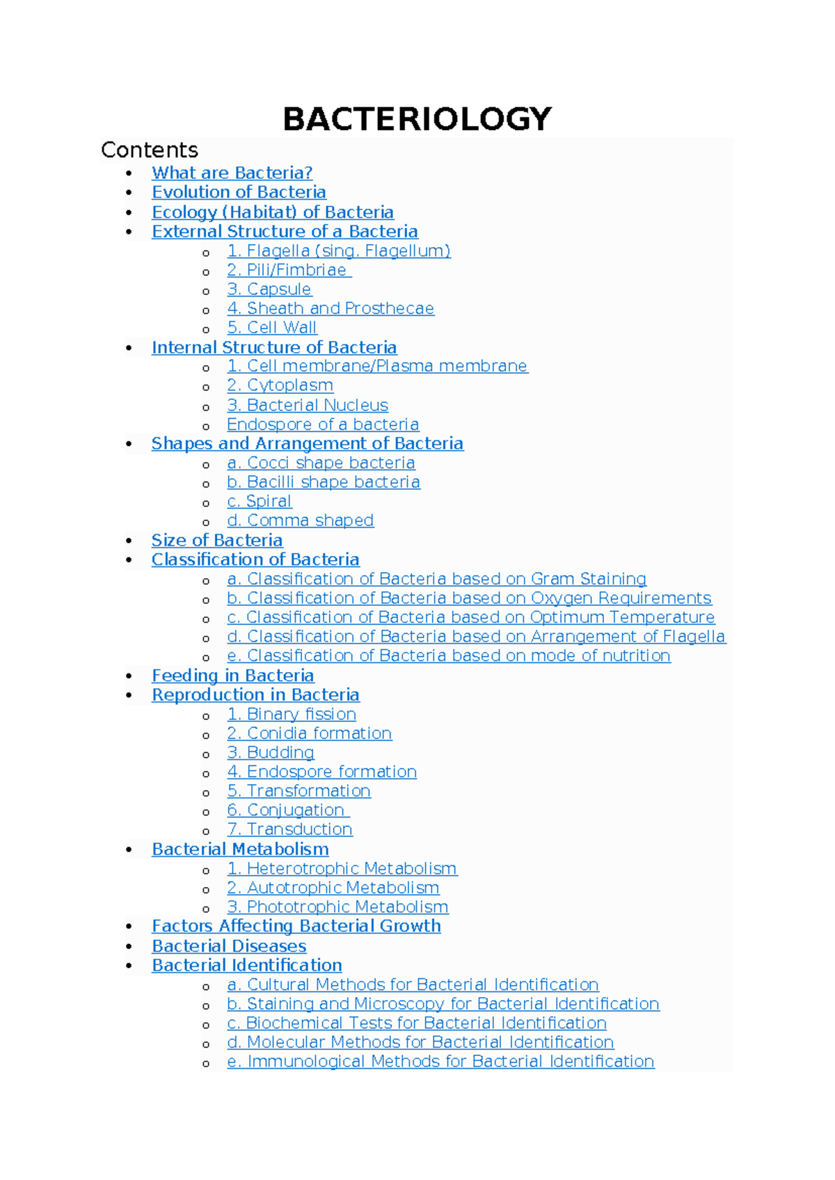 Bacteriology 101: Comprehensive Study Notes on Bacterial Structures ...