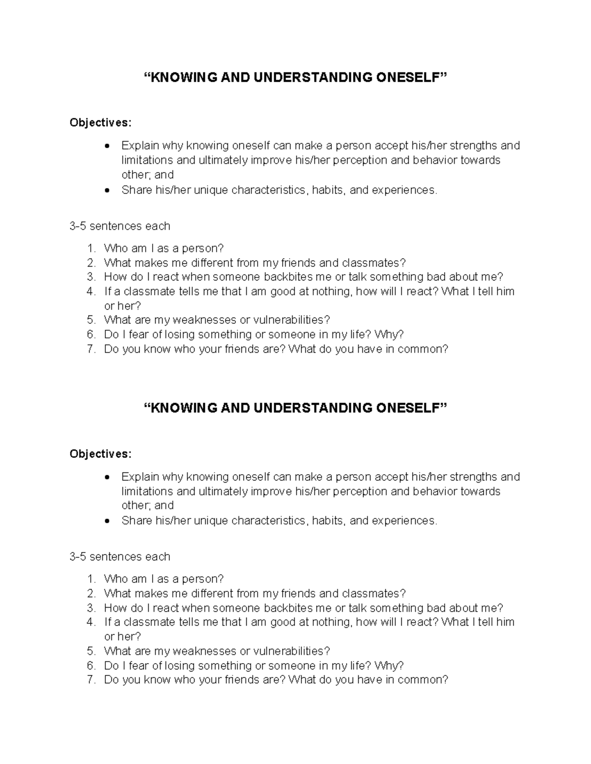 Personal Development Q2 Mod 11: Understanding Self for Career Growth ...