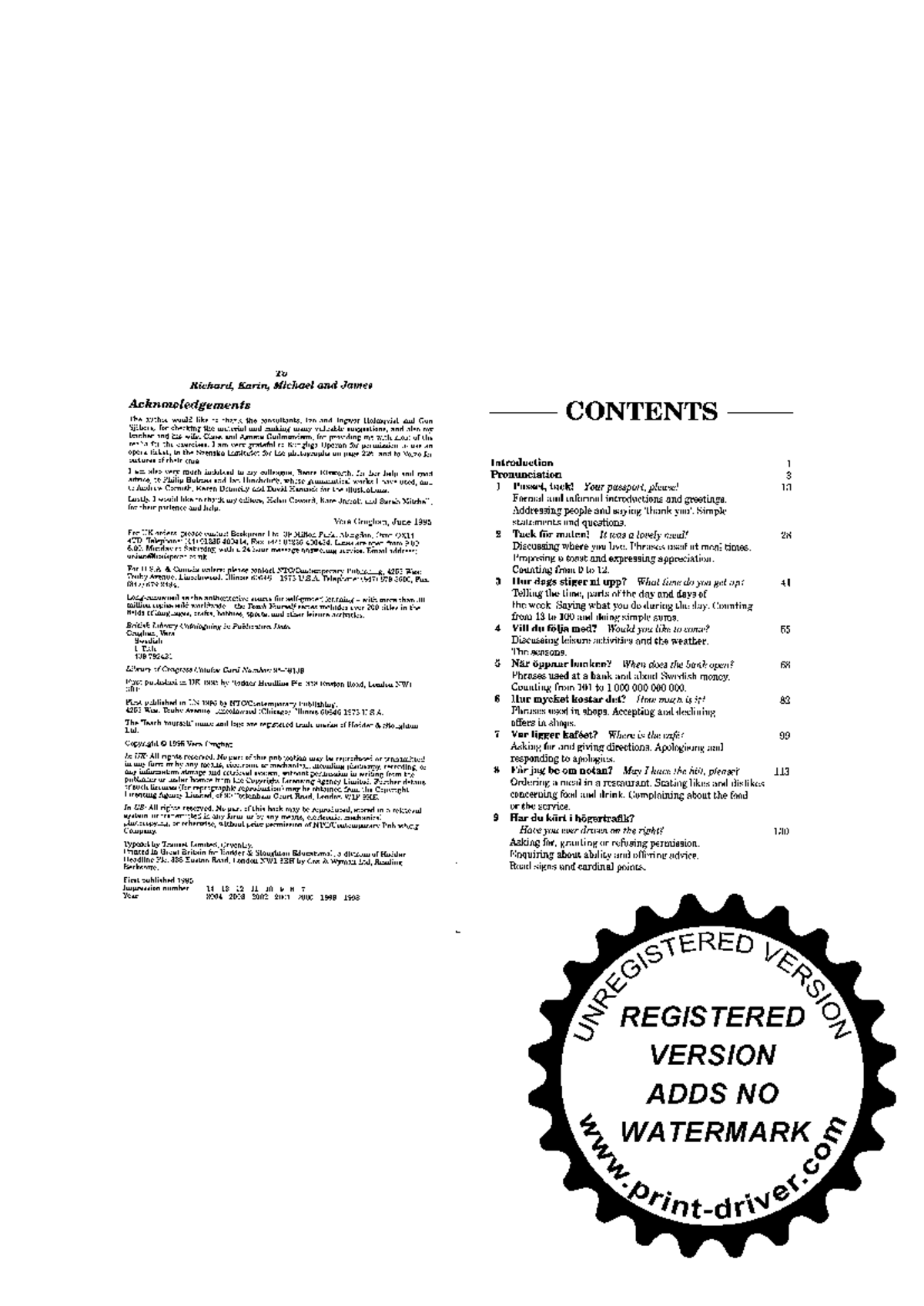 Swedish Language Learning: A Comprehensive Guide (Course Code: TY ...