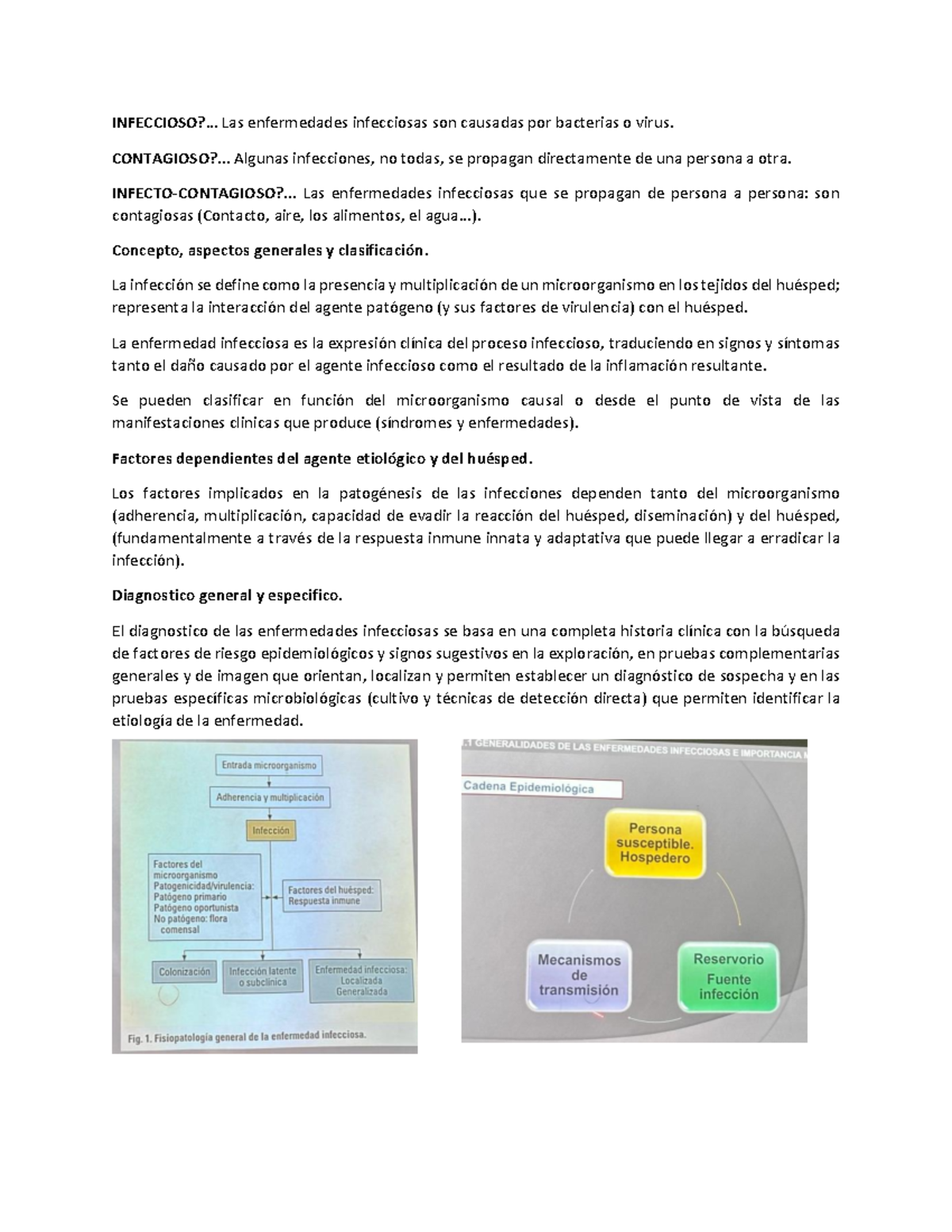1er Parcial INFECTO - Resumen de Enfermedades Infecciosas - Studocu