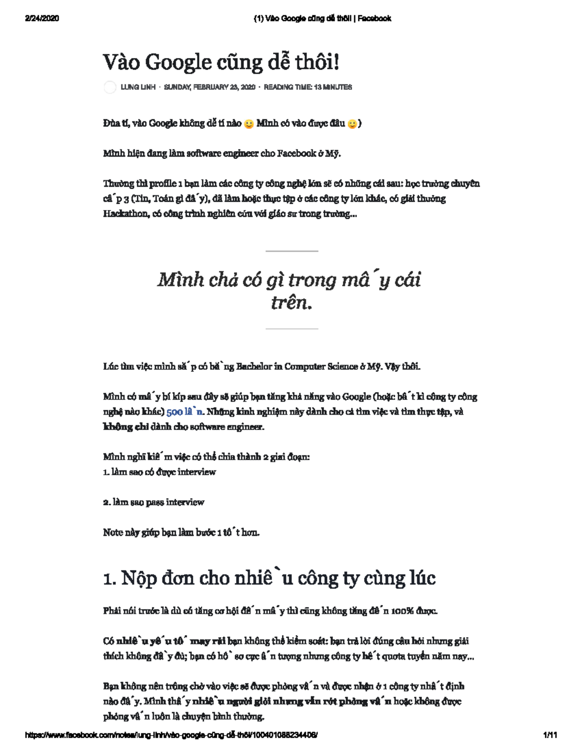 Cam nang tim viec Google - Computer Systems - Studocu