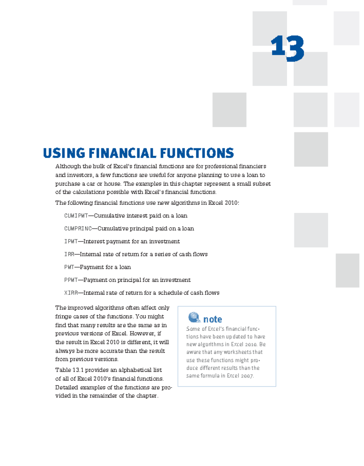 Using Financial Functions in Excel 2010: A Comprehensive Guide - Studocu