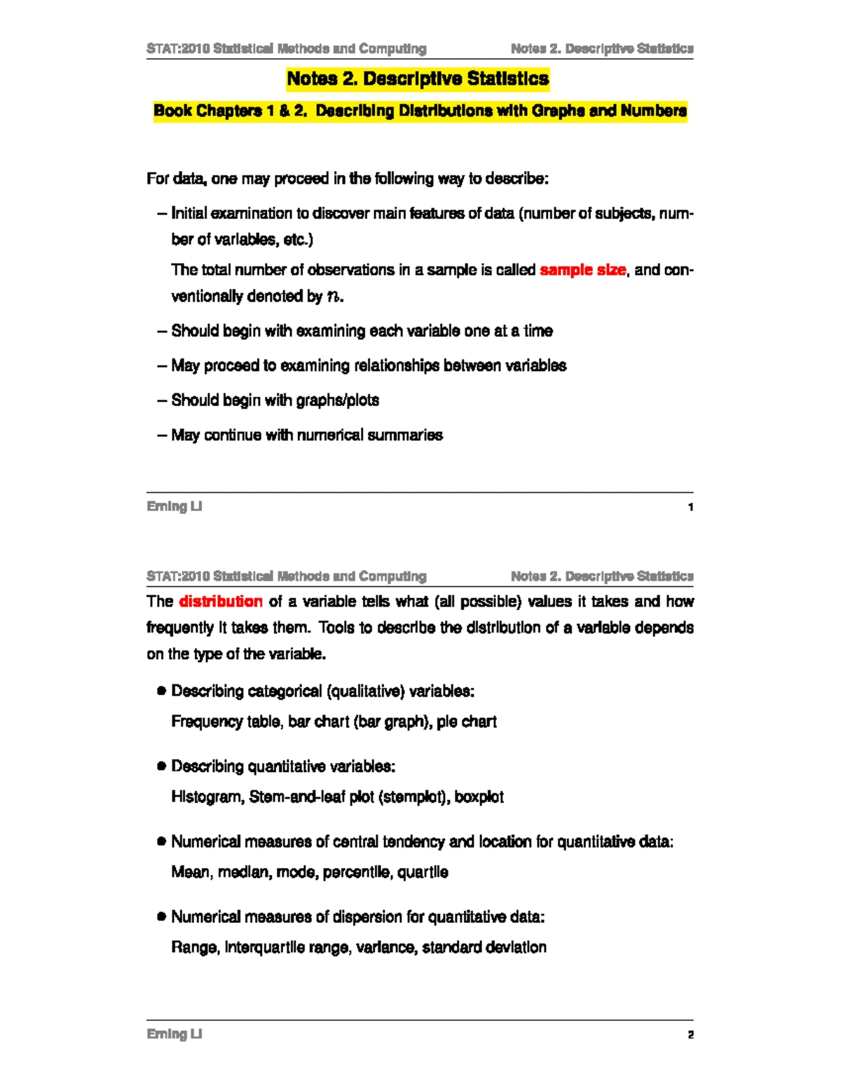 Hypothesis Testing Notes - Chapter 17 (Stats Course) - STAT:2010 Notes ...