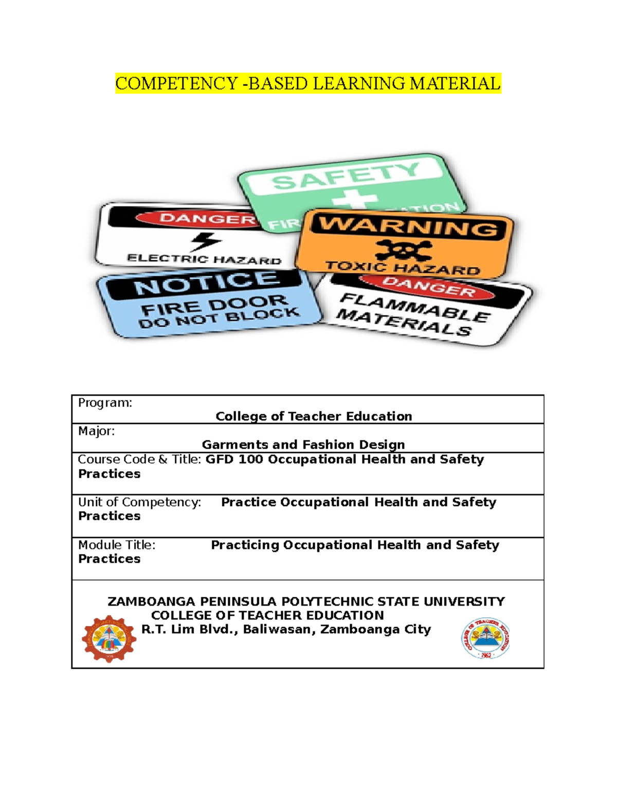 Competency base learning for midterm - COMPETENCY -BASED LEARNING ...