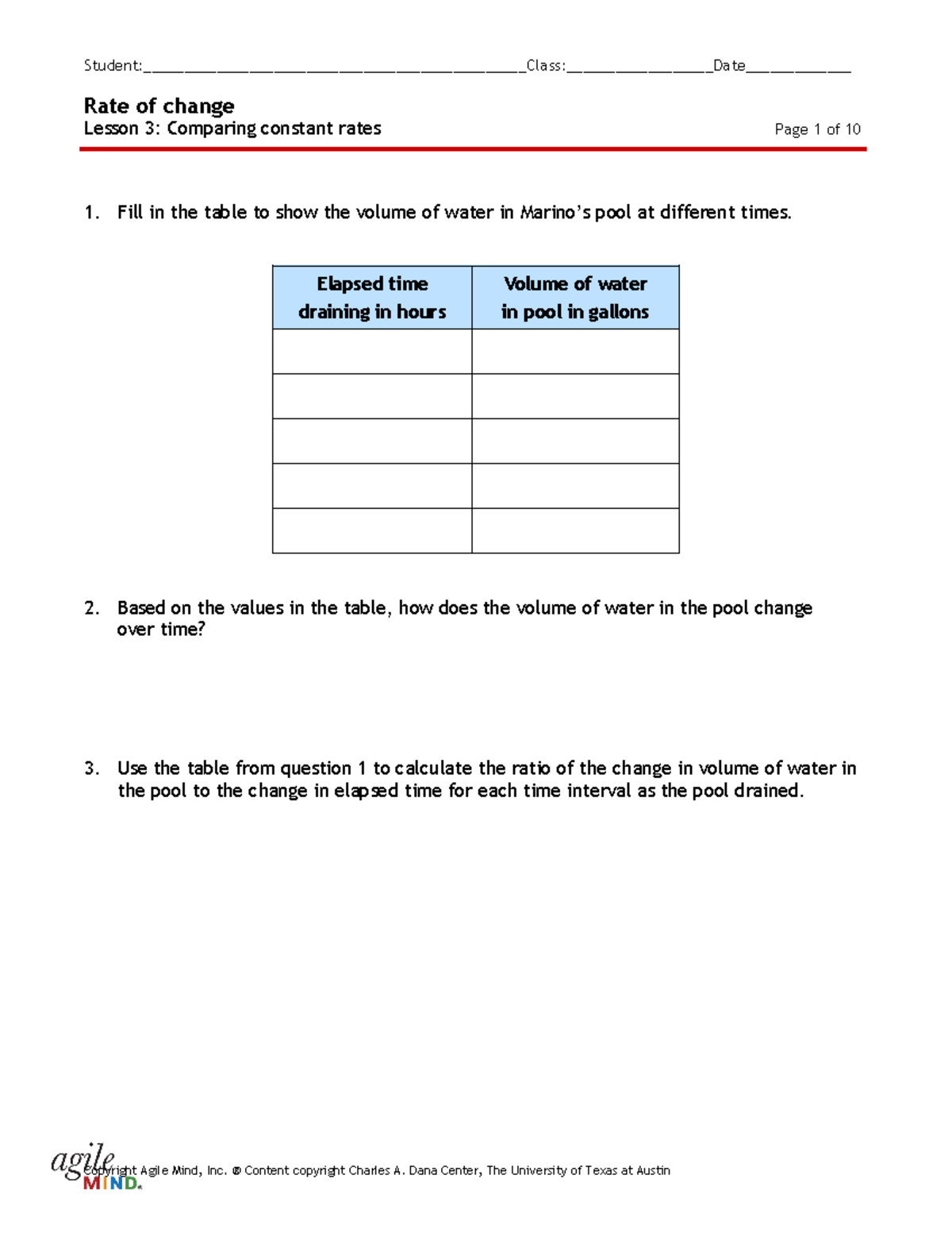 0309 Rate General SAS3-student - Rate of change Lesson 3: Comparing ...