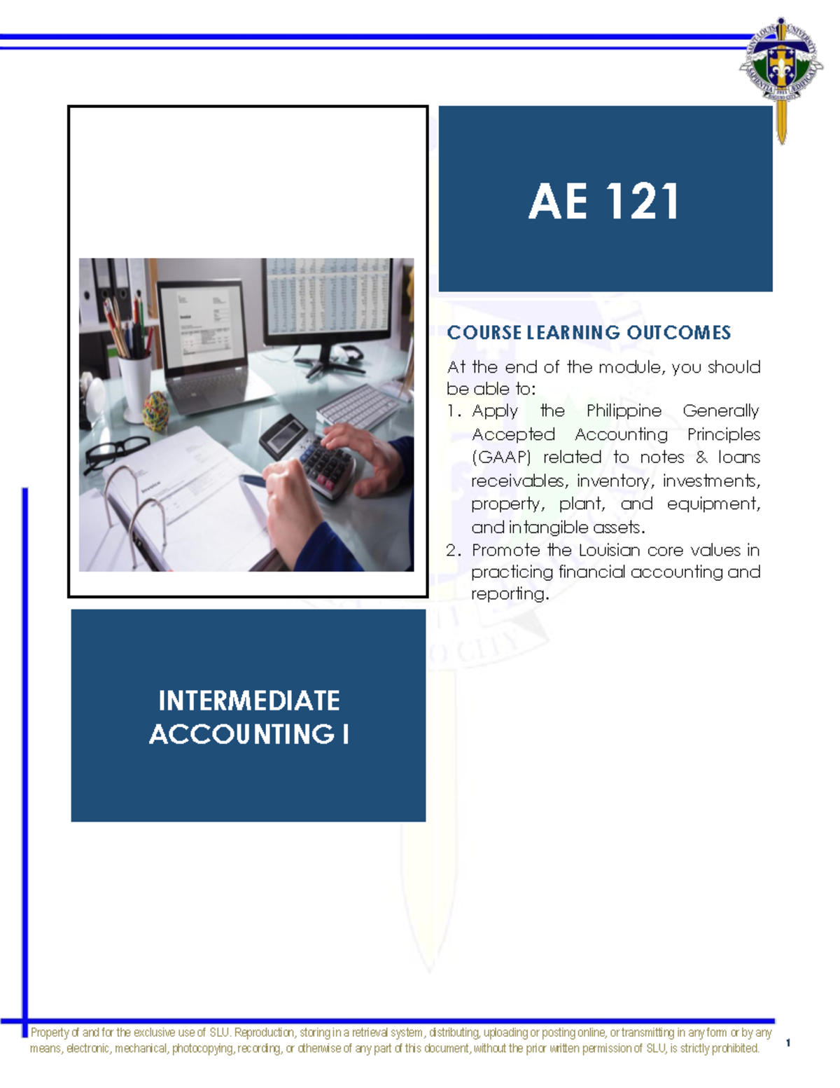 [AE 121] Module 1: Learning Outcomes on Notes and Loans Receivable ...