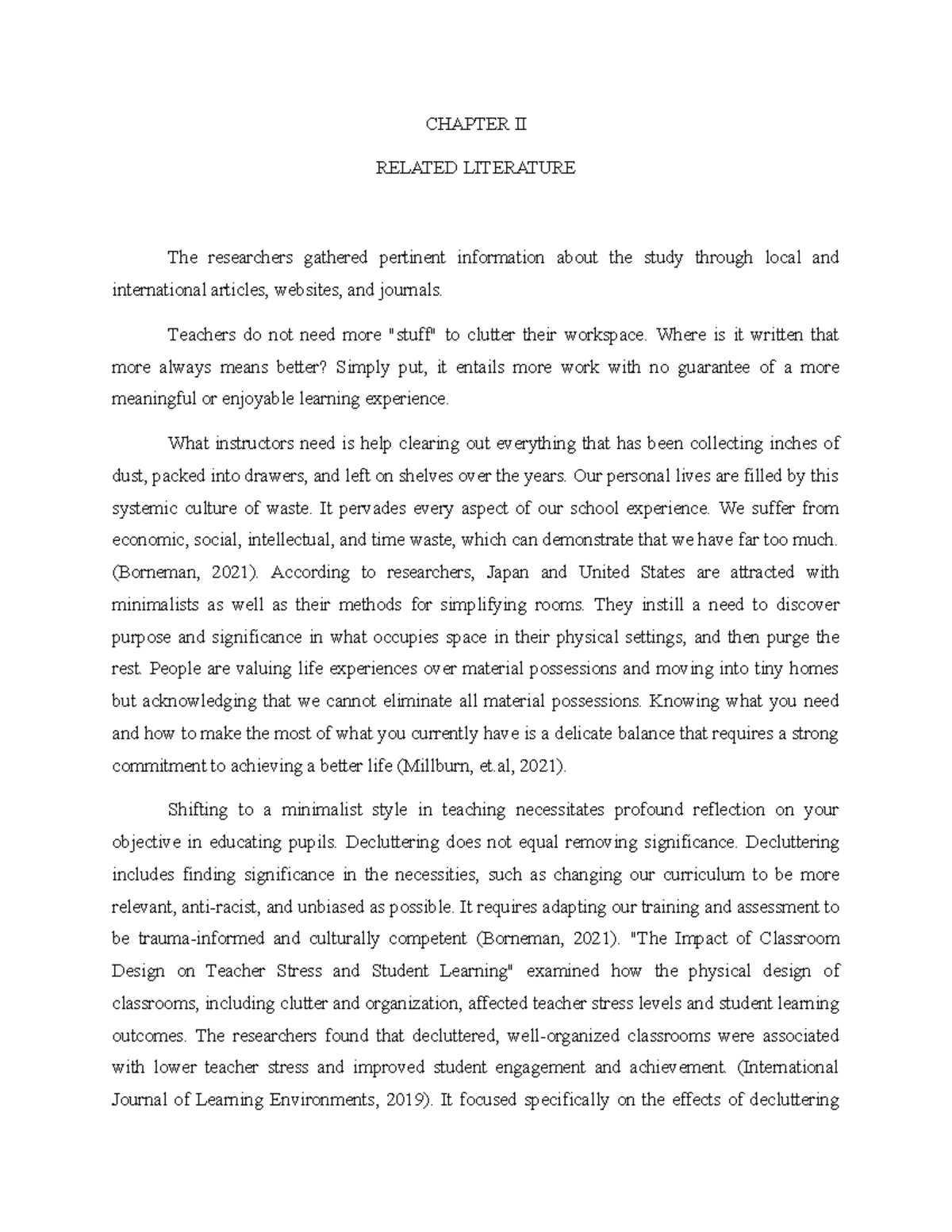 Chapter II - AMENDED RESEARCH PAPER - CHAPTER II RELATED LITERATURE The ...