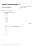 Specialist Mathematics- Unit 3 - Grade: 12 - Victorian Certificate of ...