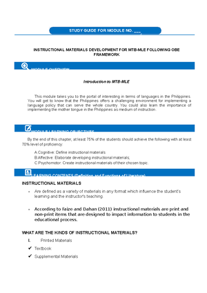 GEE2-Module-5 Sogie - 5 CHAPTER V: Sexual Orientation, Gender Identity ...