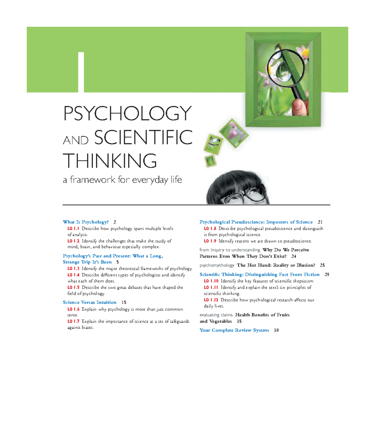 PSY102 - Chapter 1 Notes: Psychology and Scientific Thinking Overview ...