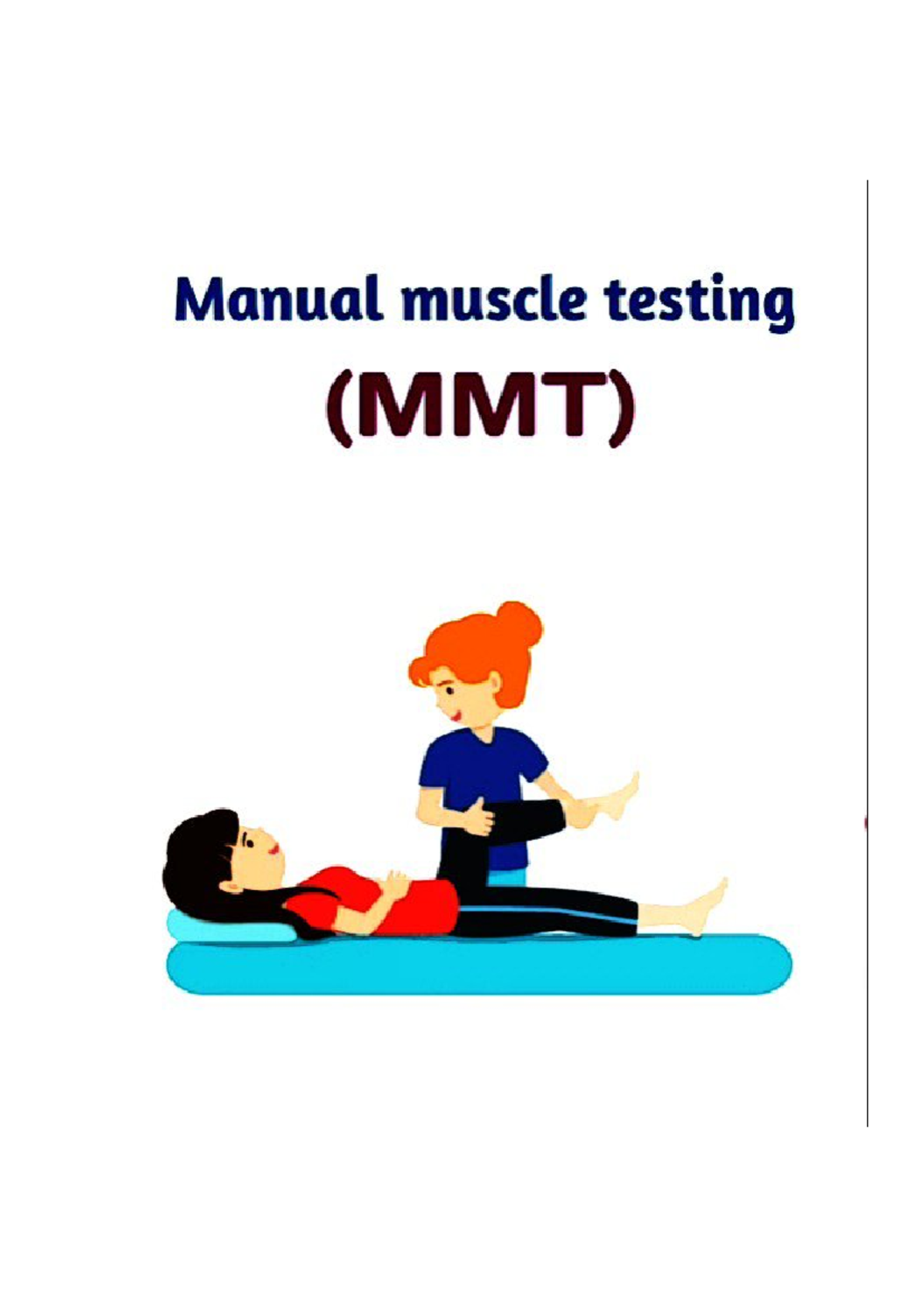 Muscle Manual Testing (MMT) Overview for Exercise Therapy - Studocu