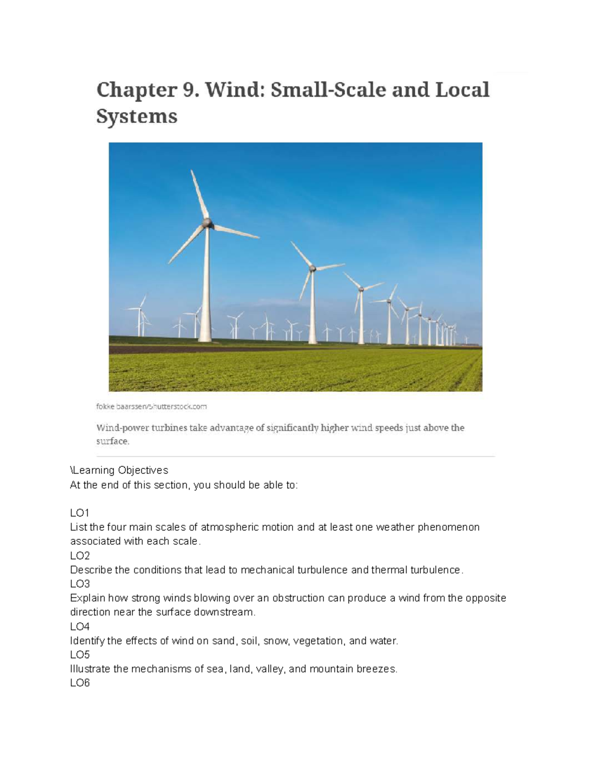 Chapter 9: Wind - Small-Scale and Local Systems - Studocu