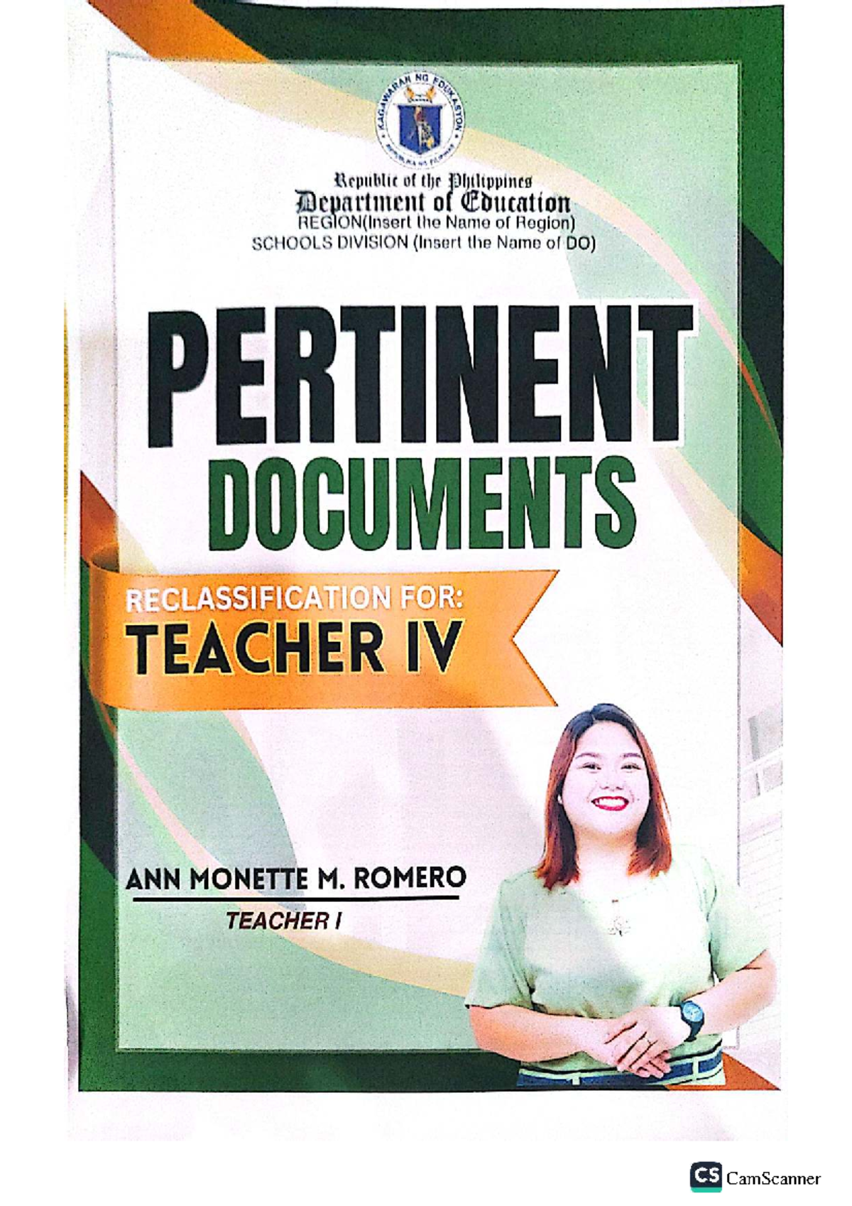 NG FOUNDATION Teacher IV Reclassification Documents - Cover Pages - Studocu