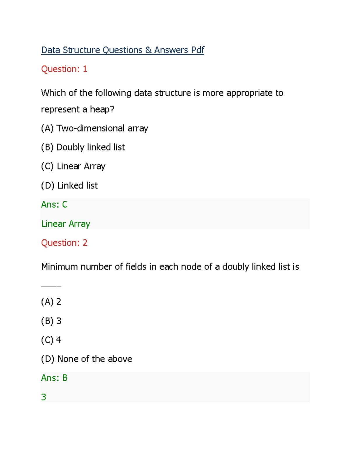 DSU notes - LECTURE NOTES ON DATA AND FILE STRUCTURE B. Tech. 3rd ...