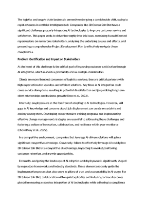 BUS30032 Project Development Plan - BUS30032 Business Consulting ...