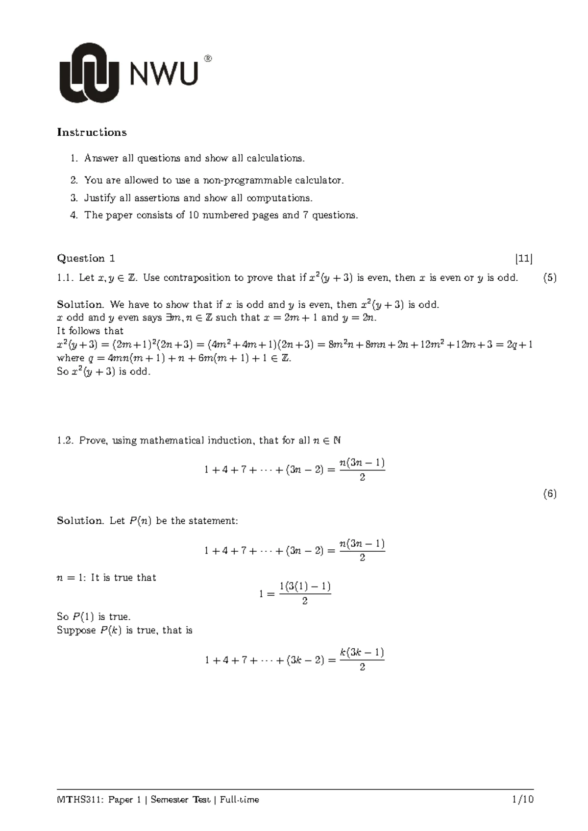 APPM212 Differential Equations Exam Paper 1 - June 2022 - Studocu