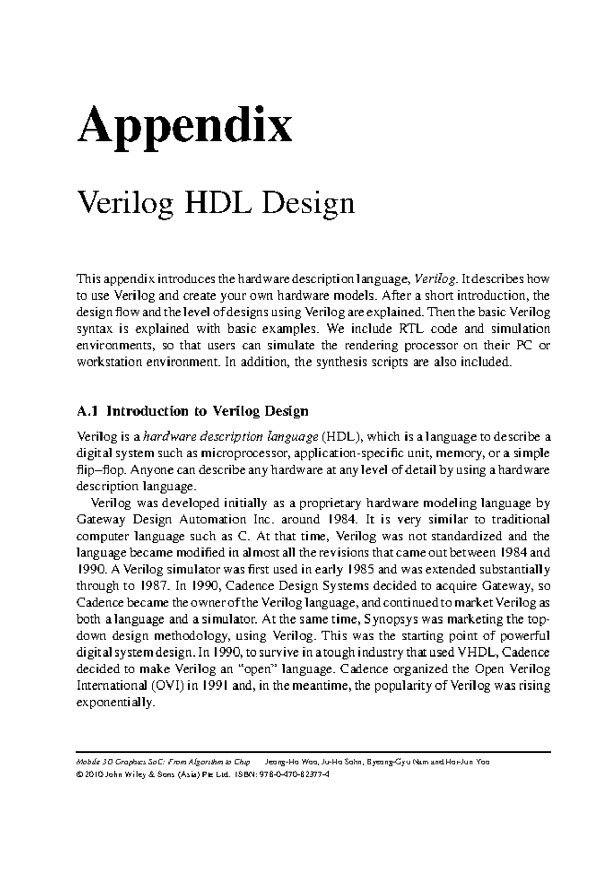 Tutorial 1.1 - Verilog HDL Design - Appendix Verilog HDL Design This ...