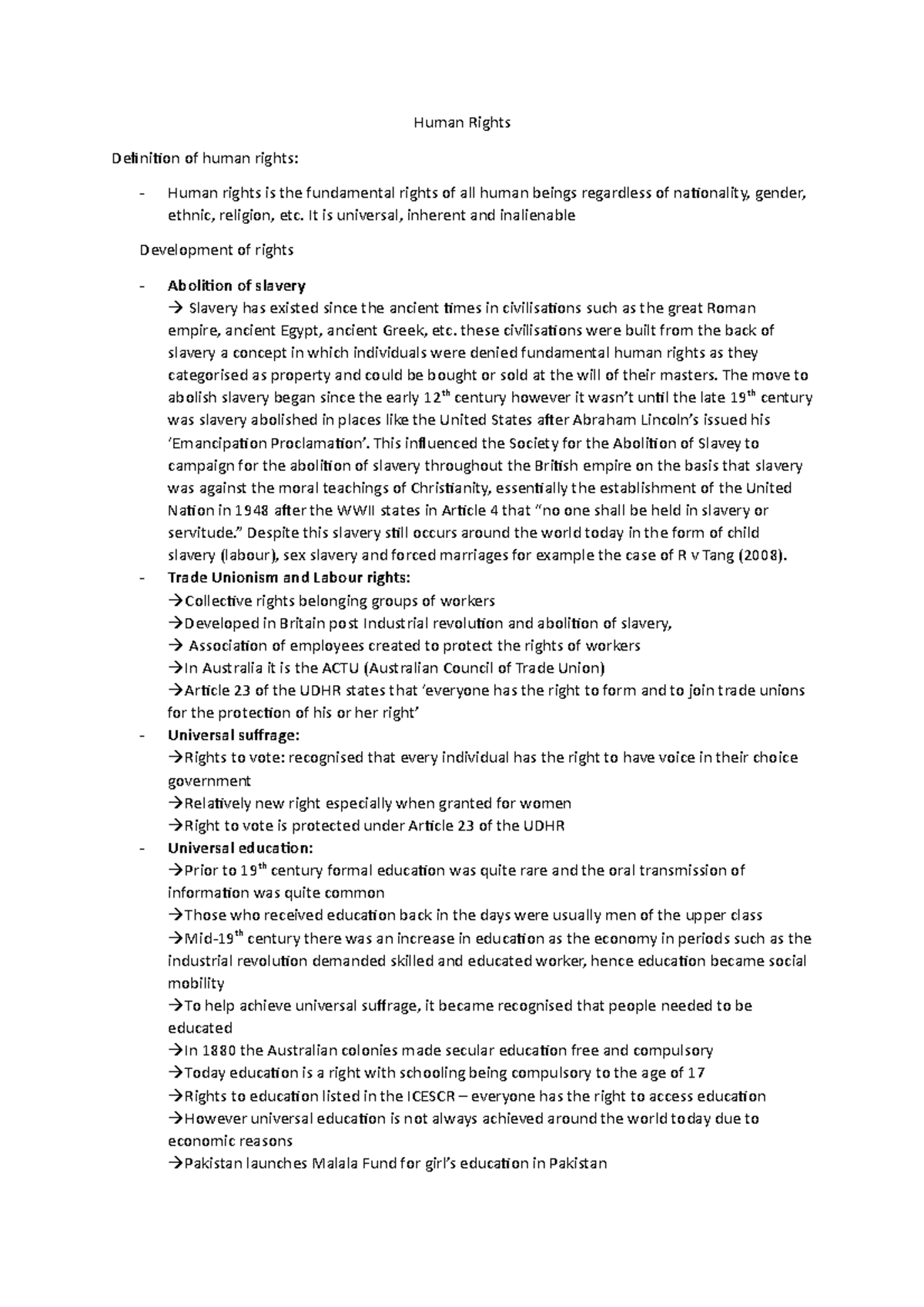 Human Rights - Human Rights Definition of human rights: Human rights is ...