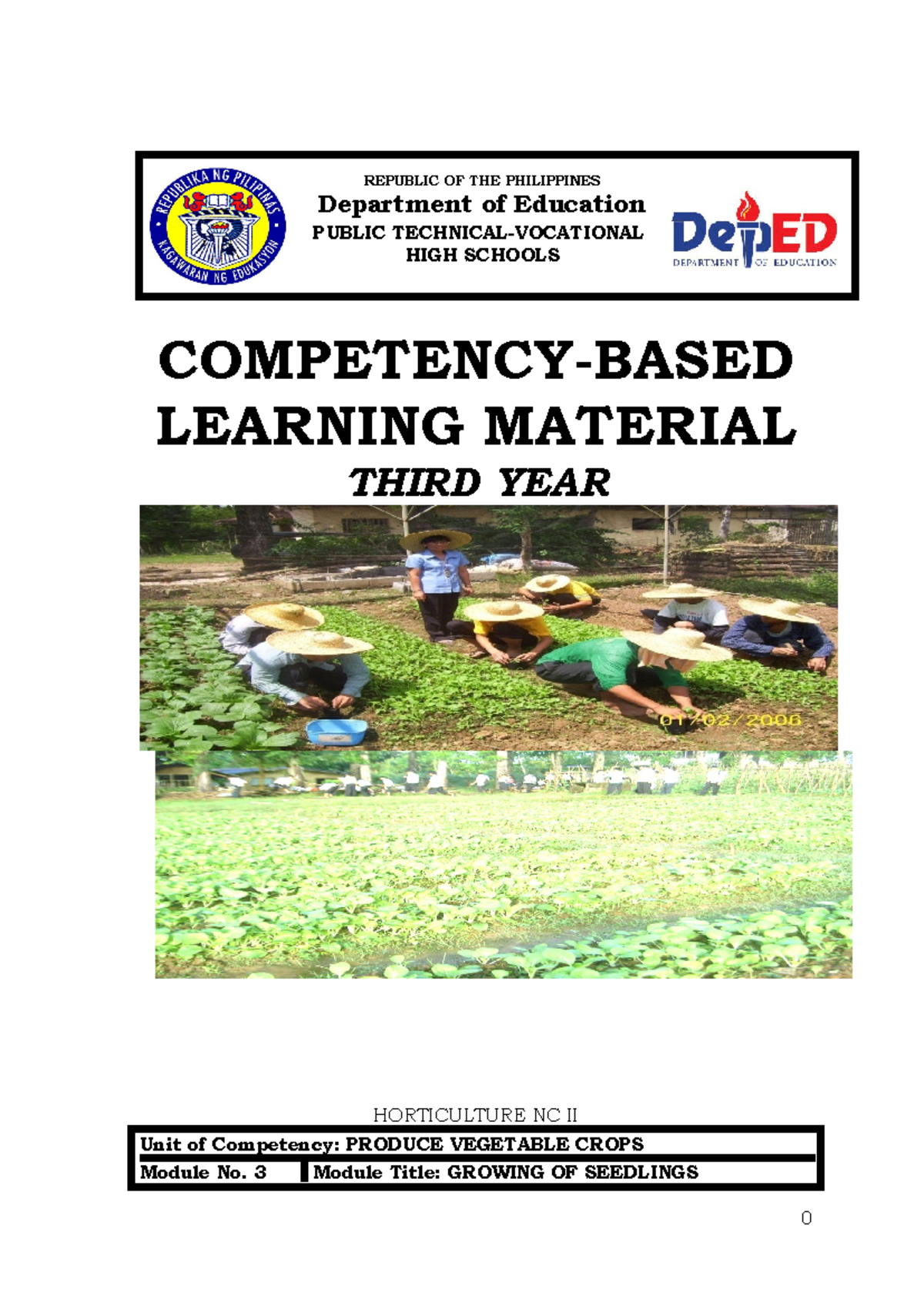 697604314 Y3 Module 3: Comprehensive Guide to Growing Seedlings - Studocu
