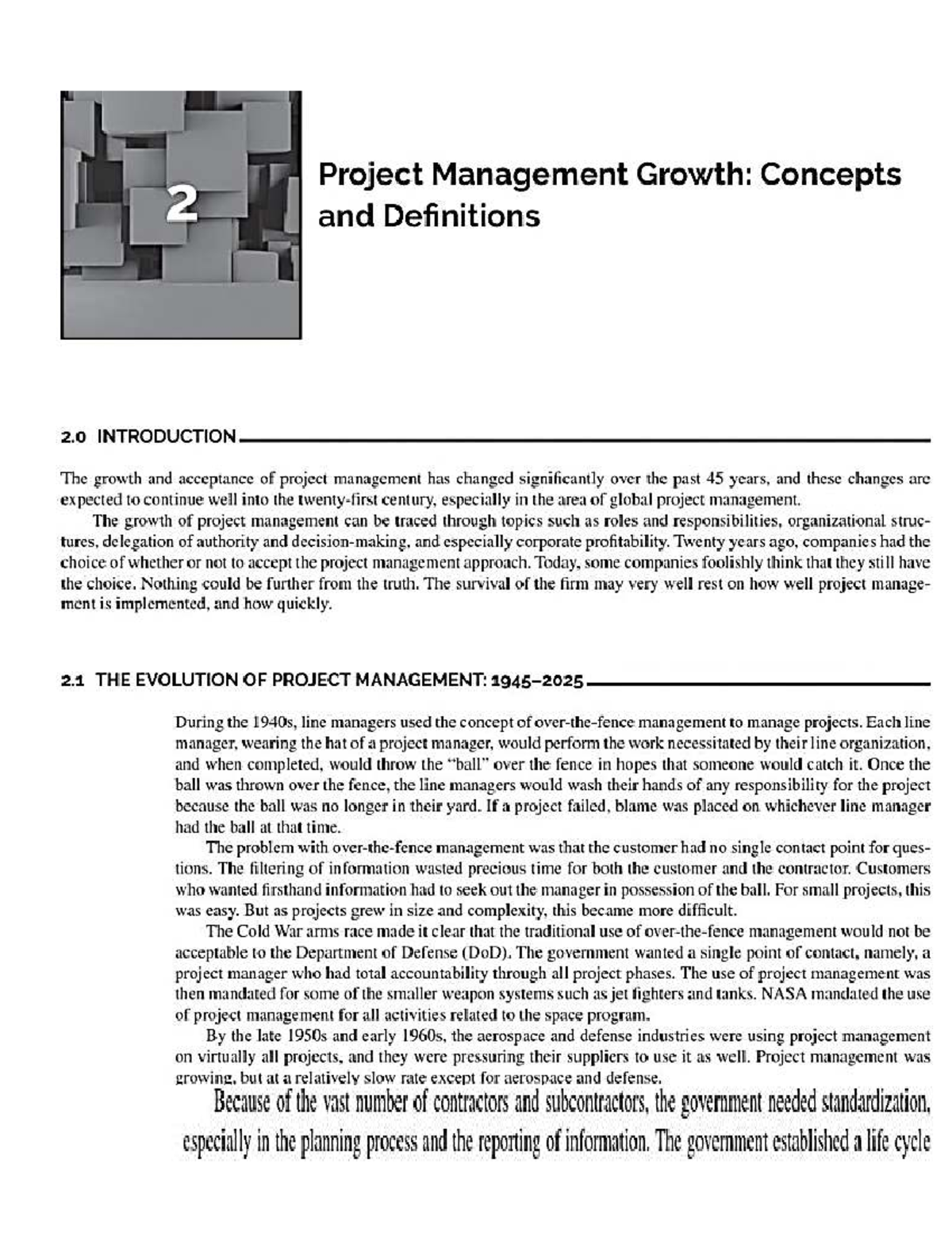 Project Management Growth: Concepts and Definitions Overview - Studocu