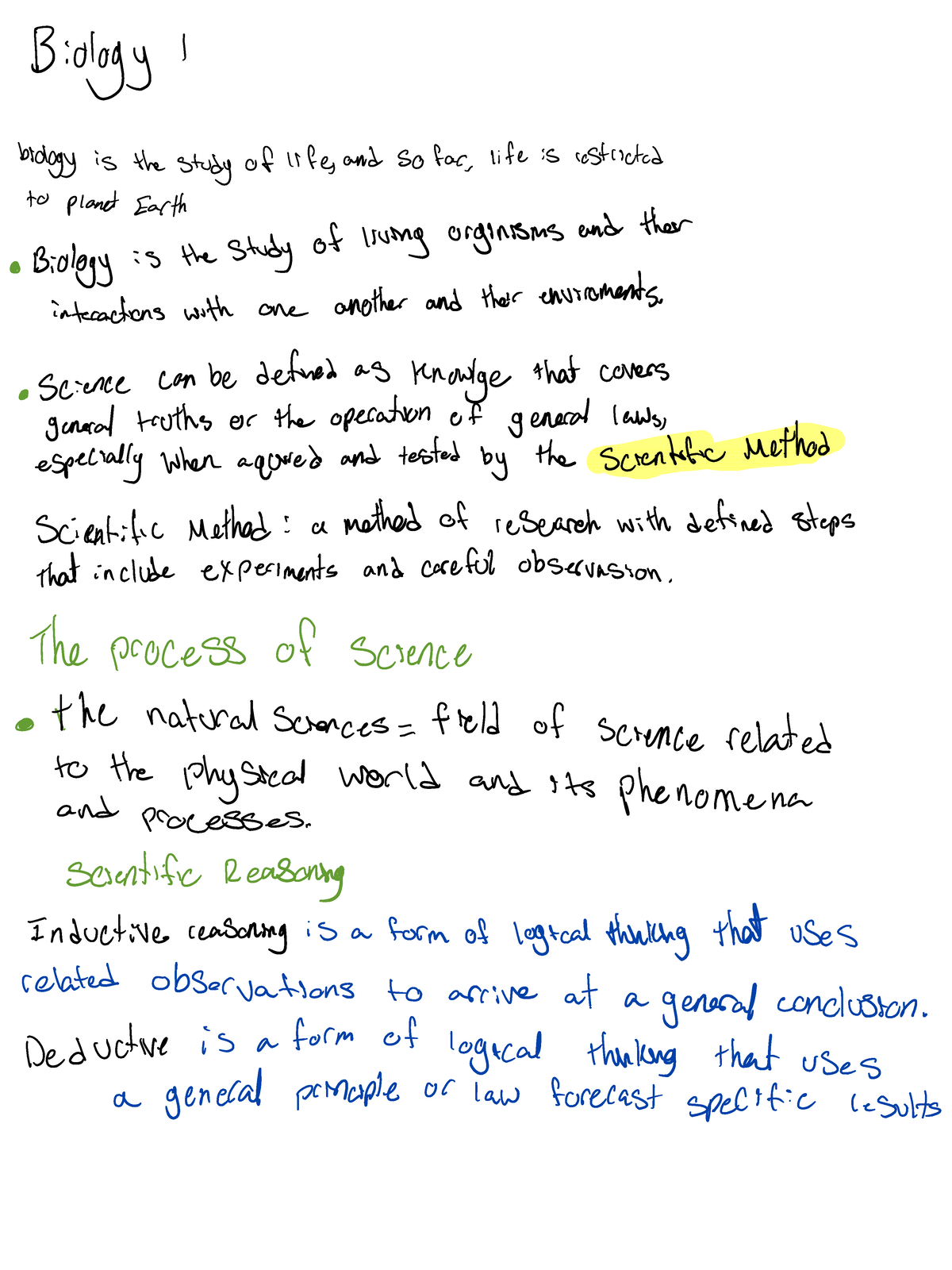 Biology 1 Final Exam Study Guide: Key Concepts and Topics - Studocu