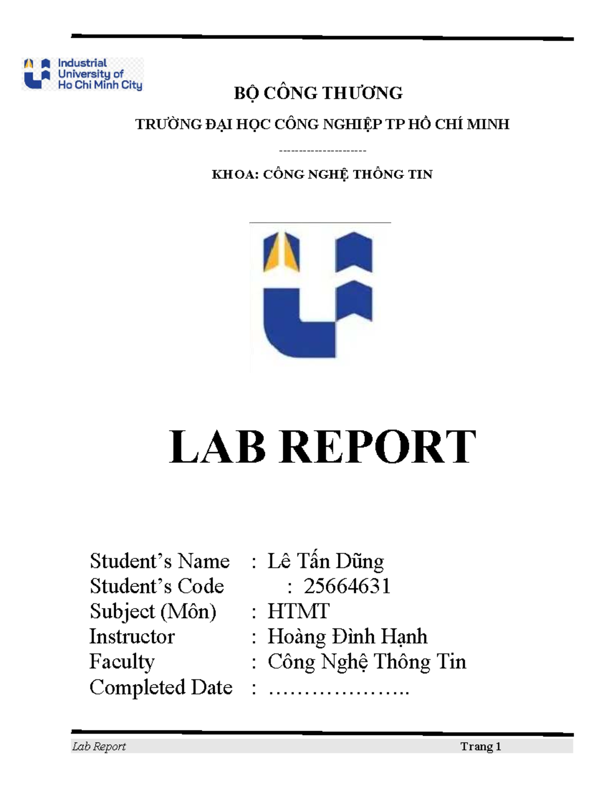 Lab Report HTMT: Chức Năng Control Panel và Driver Installation - Studocu