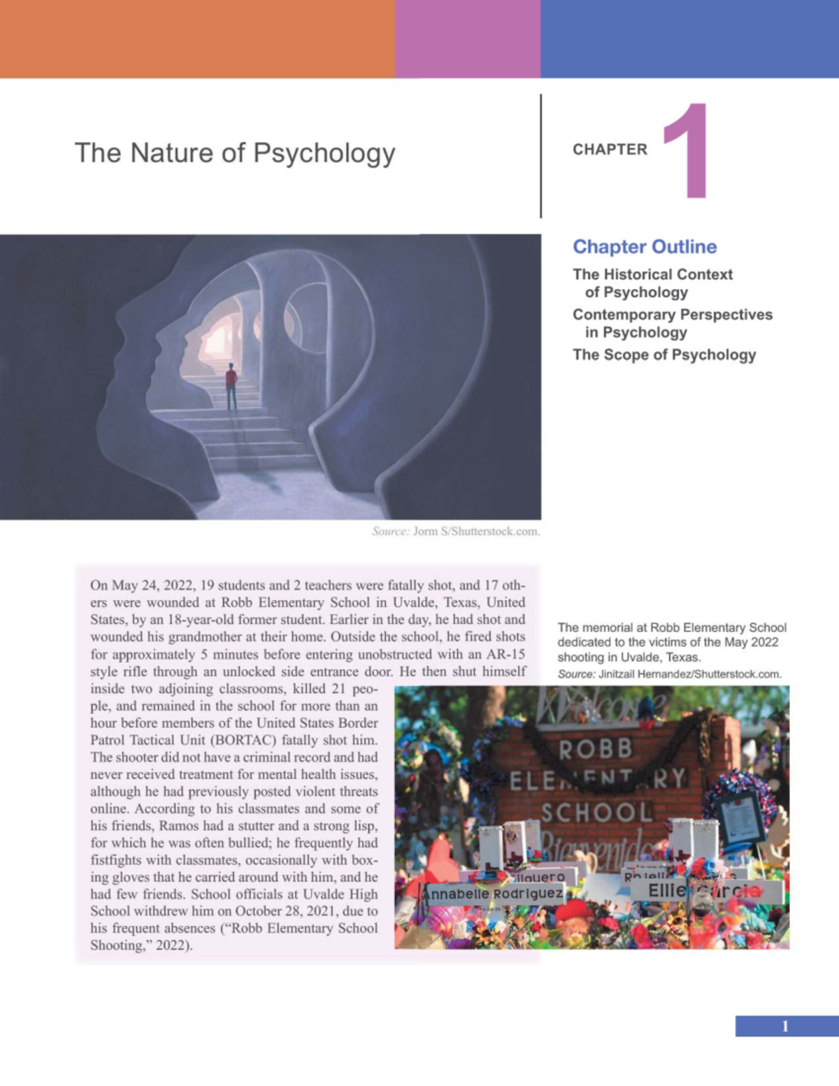 Psychology 9e Lecture Notes: Chapter 1 - The Nature of Psychology - Studocu