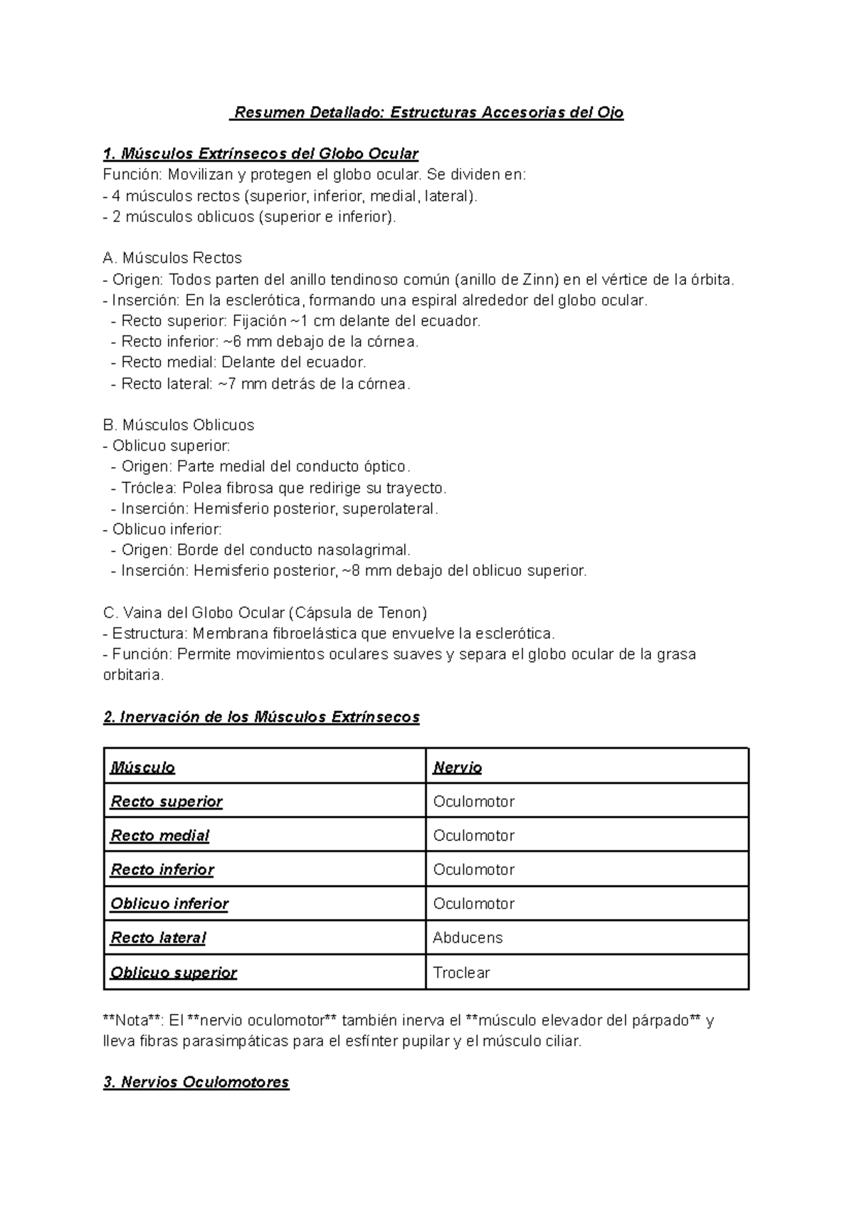 Resumen Detallado de Estructuras Accesorias del Ojo - Cap 45 Latarjet - Document Preview