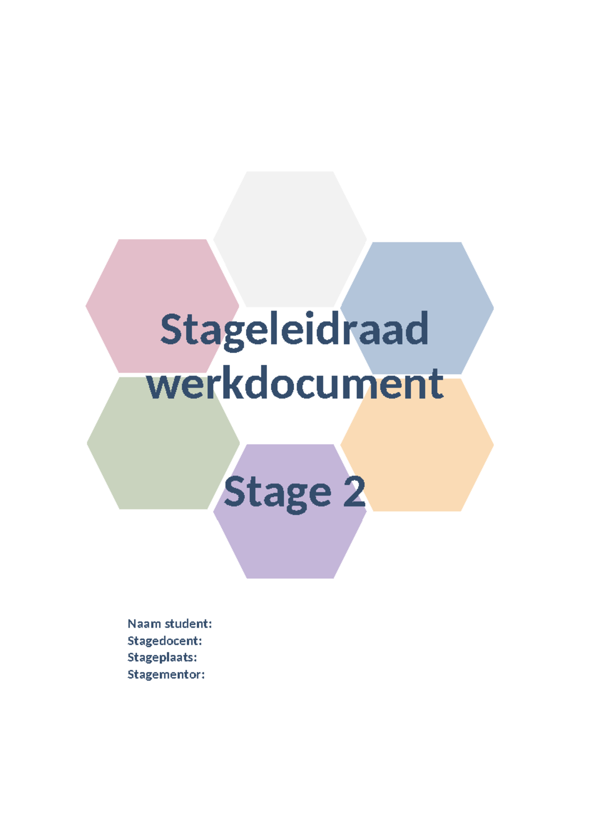 Stage 2 Werkdocument: Begeleiding en Beroepsidentiteit DLR Metingen ...