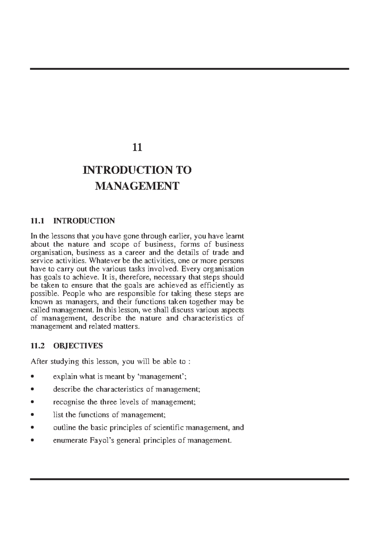 Management 101 - Lecture Notes 11: Introduction to Management - Studocu