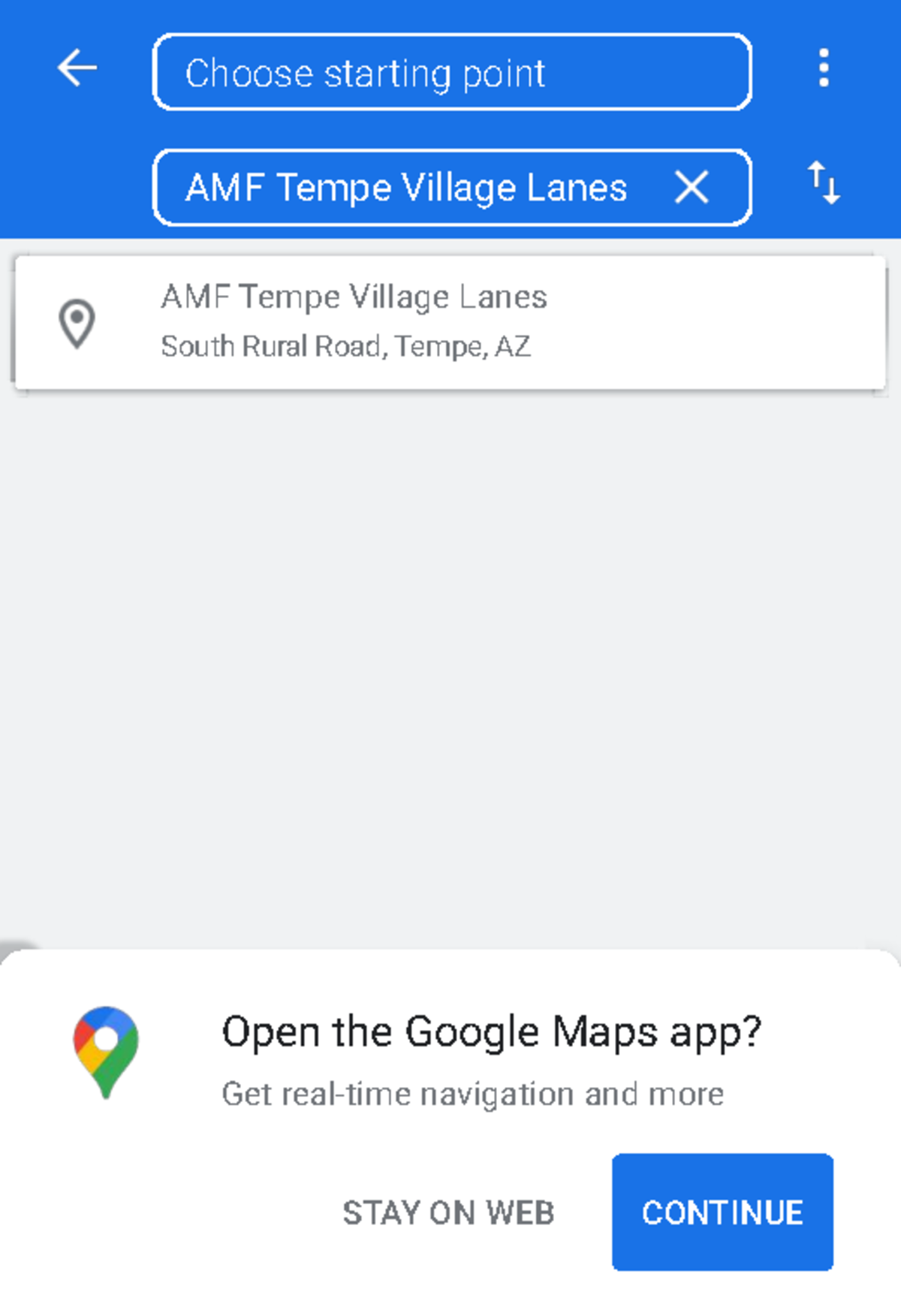 Google Maps - ndnd - Find a place 24 min (14 miles) Via W Baseline Rd ...
