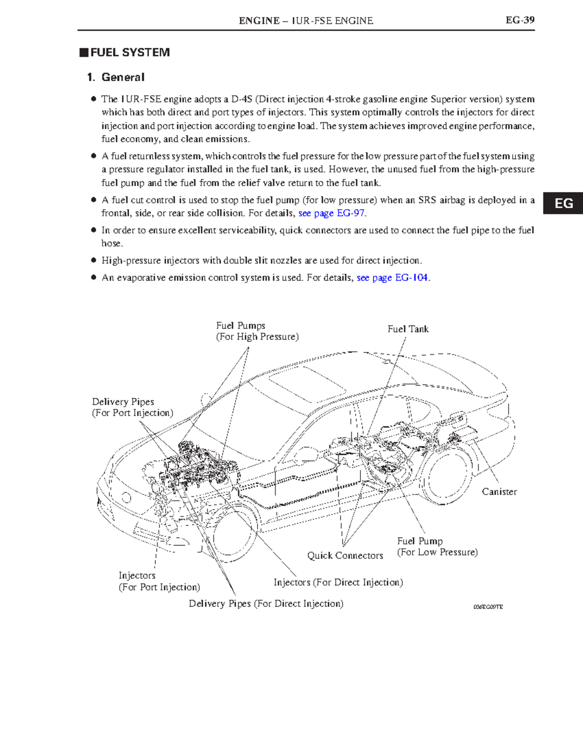 1UR-FSE Engine FUEL System - EG ENGINE – 1UR-FSE ENGINE Delivery Pipes ...