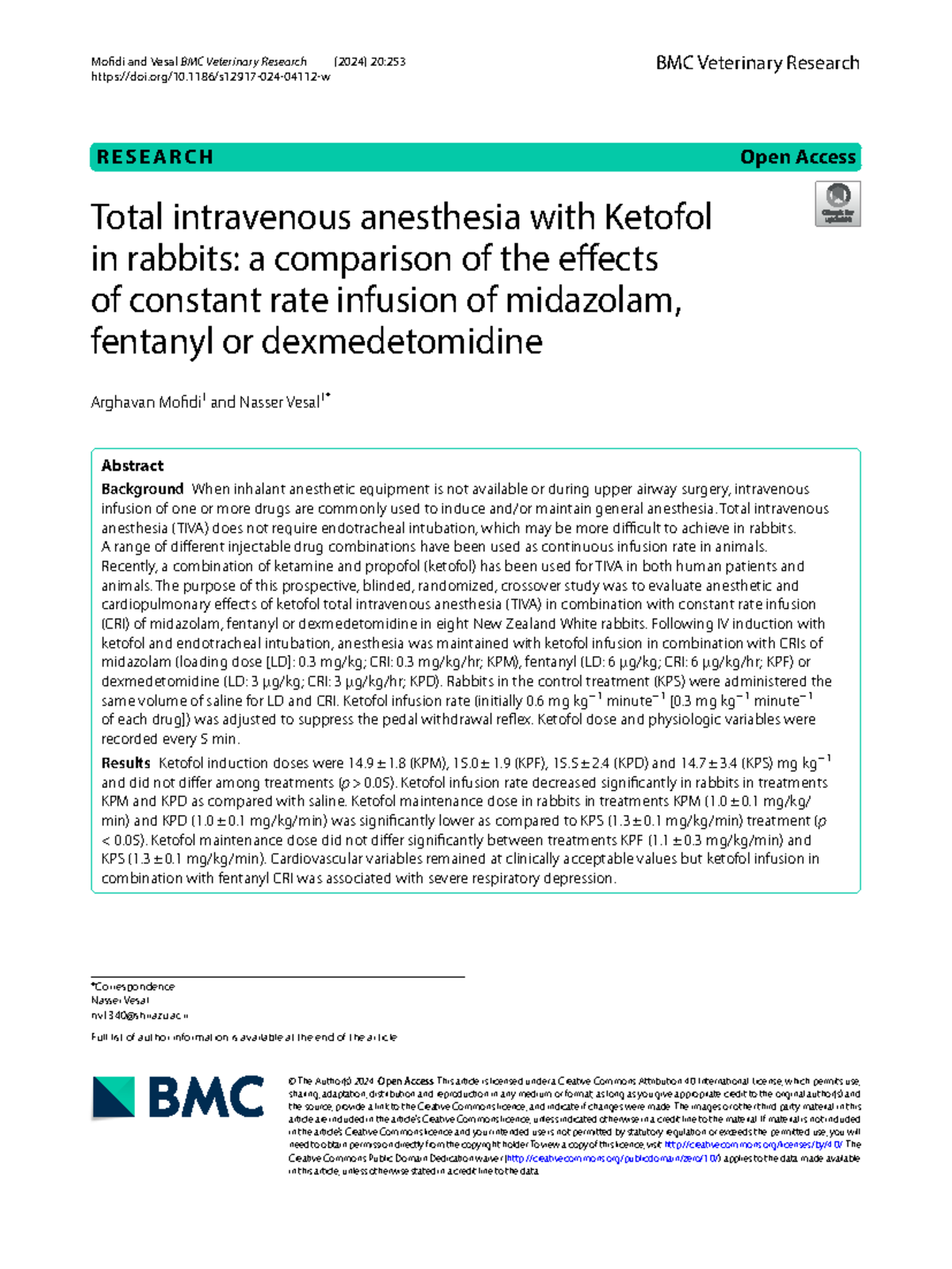 TIVA in Rabbits: Anesthesia Methods with Ketofol and CRIs - Studocu