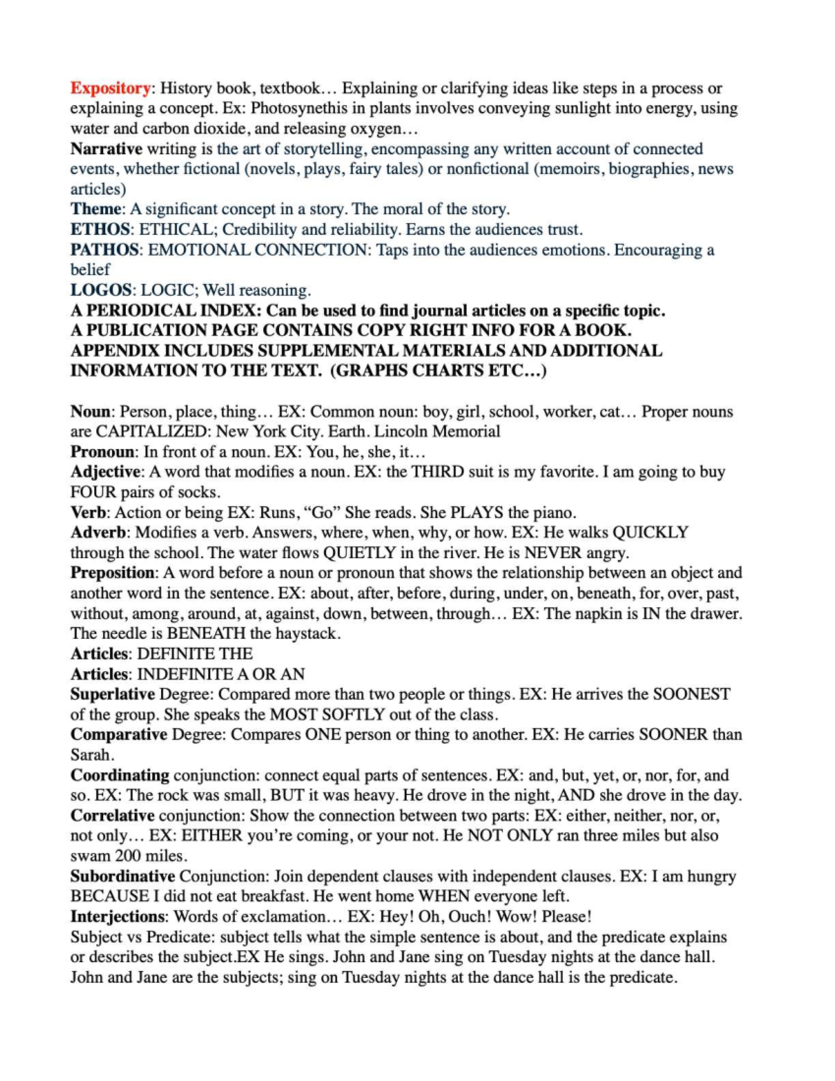 SC1 - Expository Writing Notes: Concepts, Structure, and Techniques ...