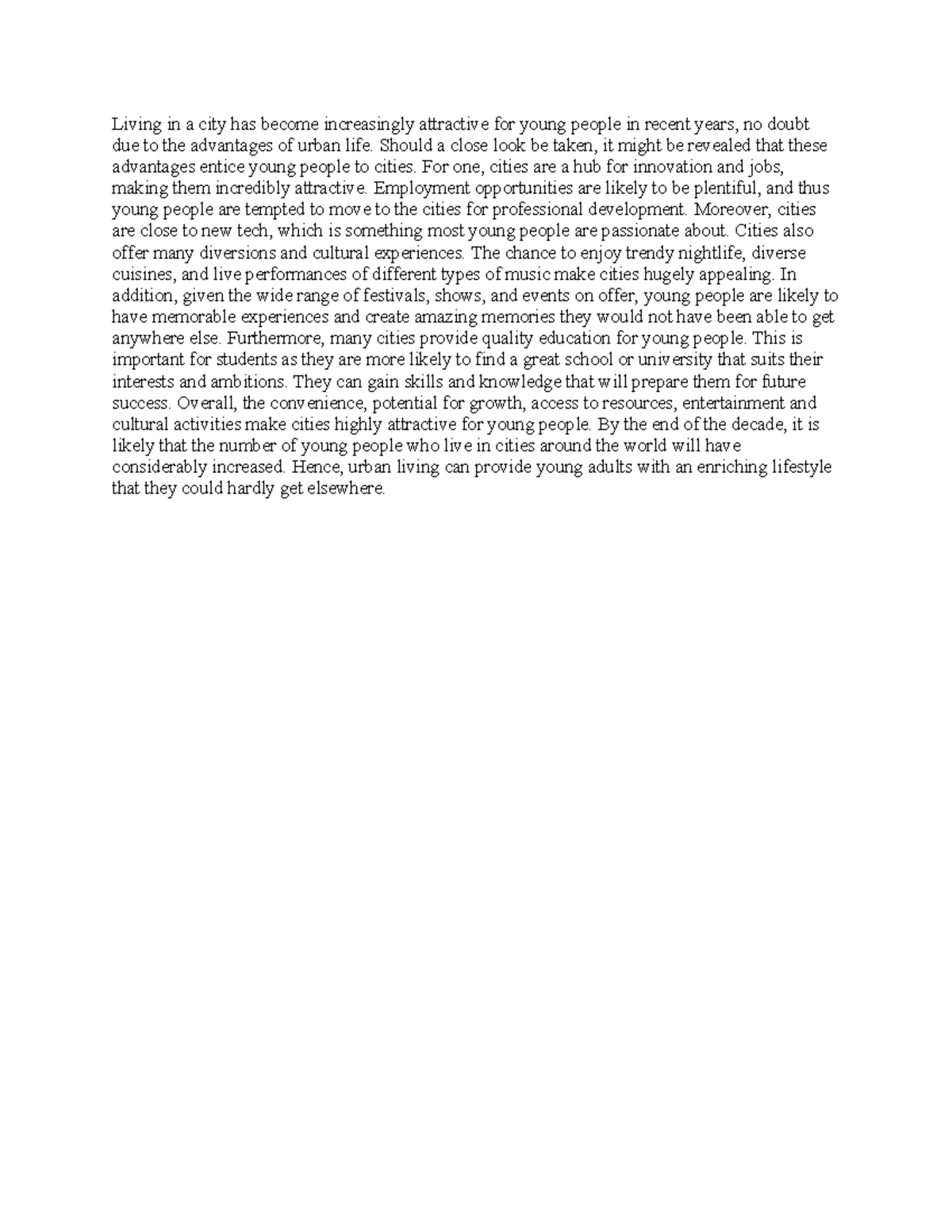 B1 English Writing Example: Review of Pizzeria de Nanni - Studocu