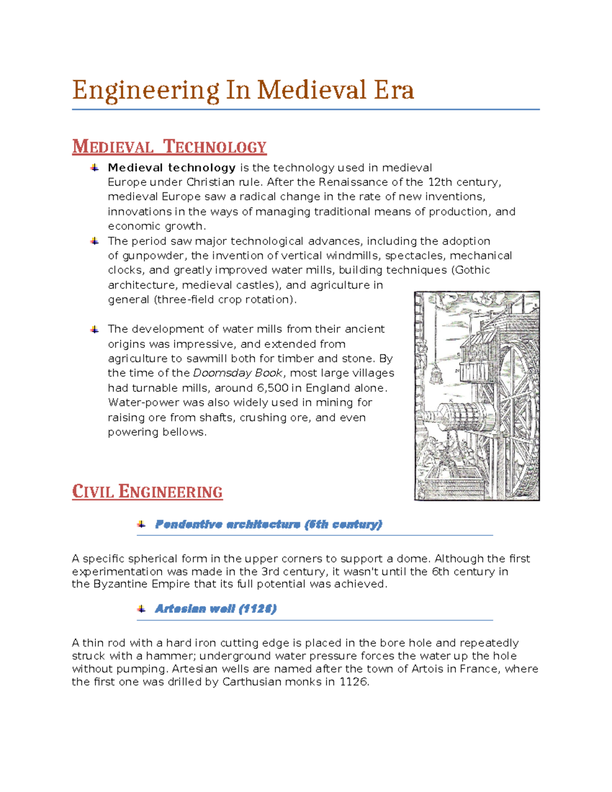 Engineering Innovations in the Medieval Era: A Comprehensive Overview ...