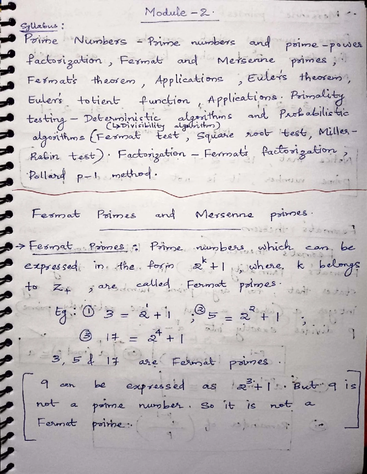 SIC-MODULE 2 - Notes on prime numbers and factorization techniques ...