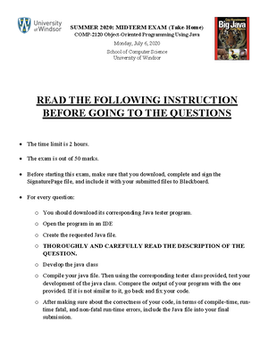 Java Chapter 5 Questions - 402 CHAPTER 5 / Defining Classes and Methods ...