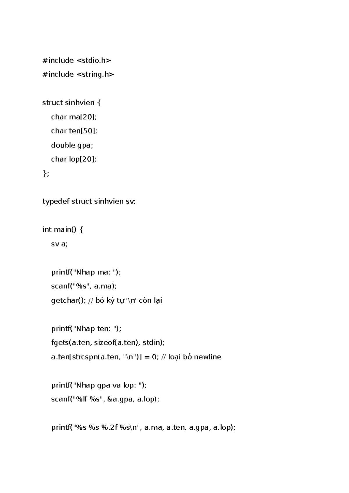 Structs and Pointers in C Programming - NT Course Notes - Studocu