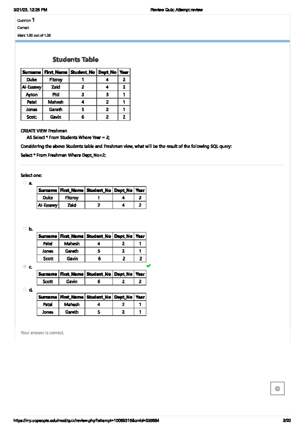 Unit 3 Programming Assignment: Normalization in Databases CS 2203-01 ...