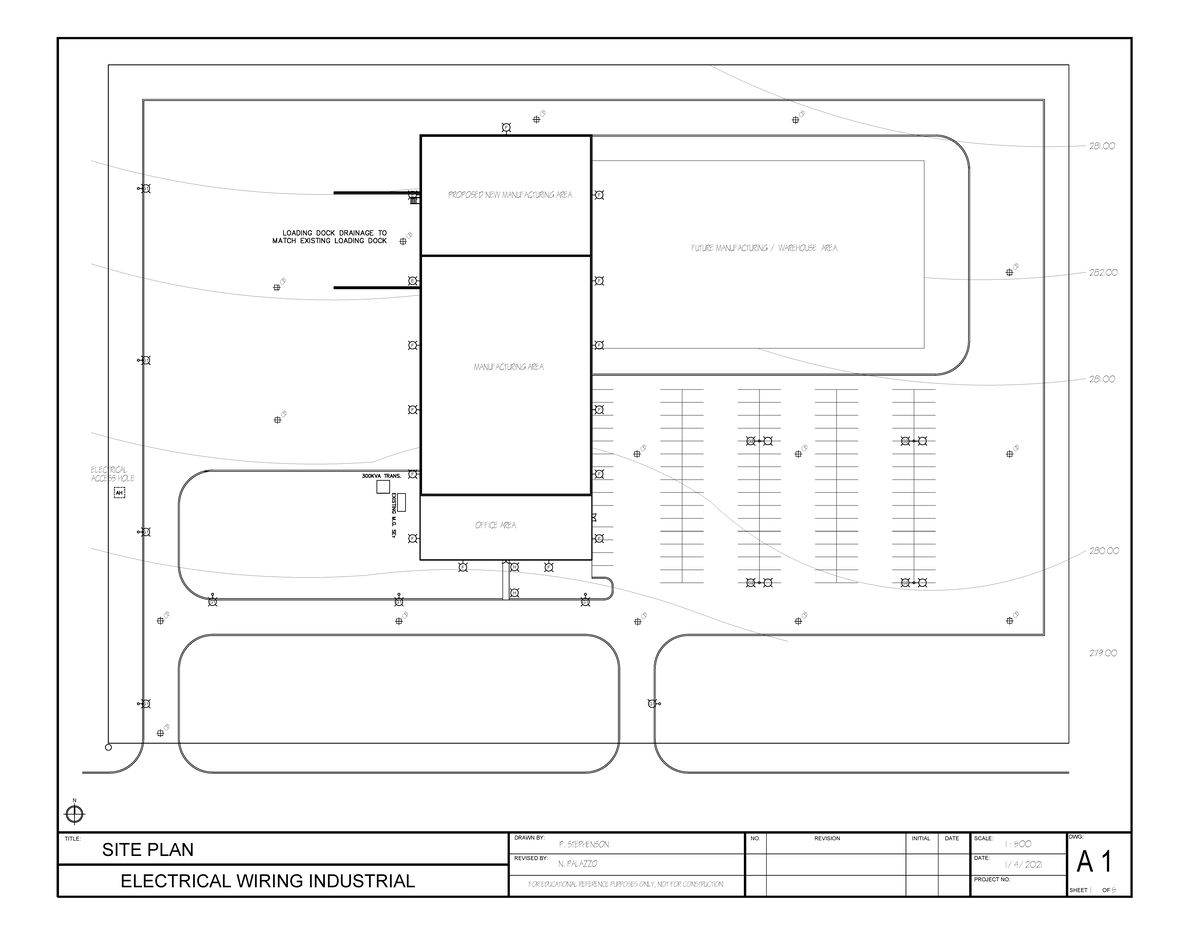 Electrical Wiring Industrial Site Plan - Project No: A1 - Studocu