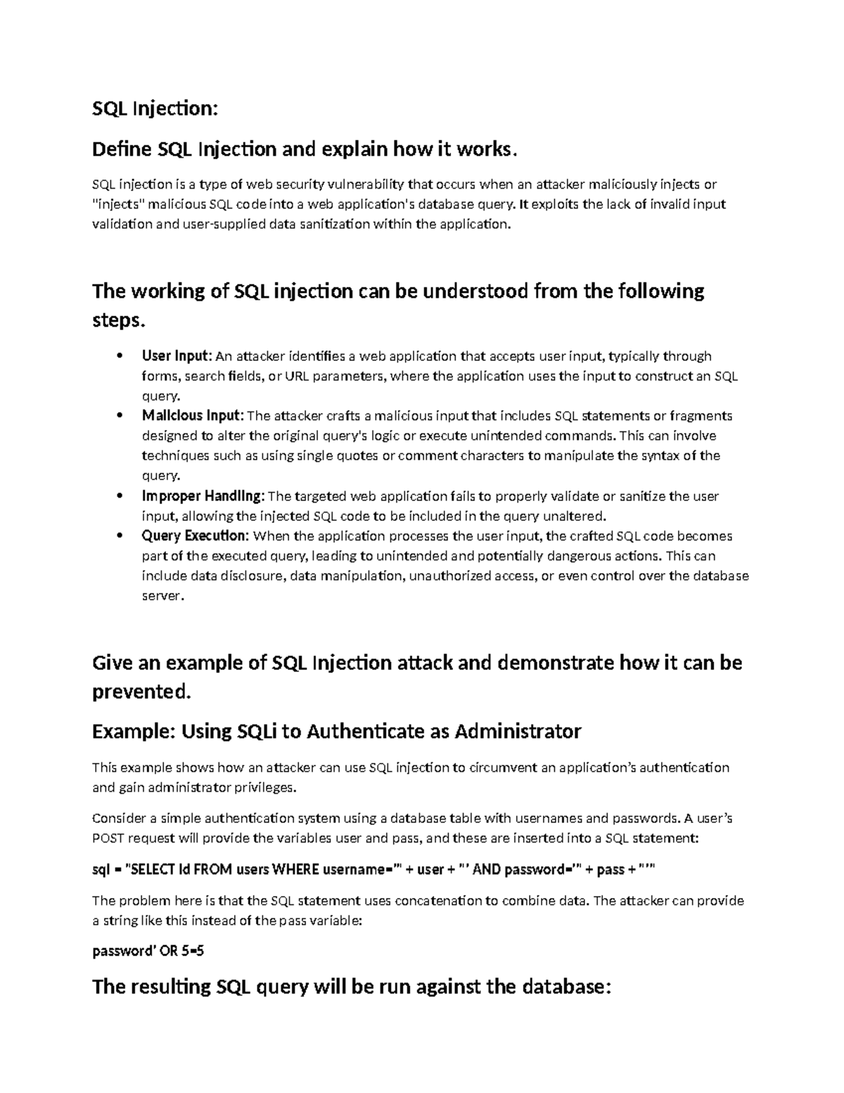 SQL Injection (SQLi) Vulnerabilities: Definitions, Examples, and ...