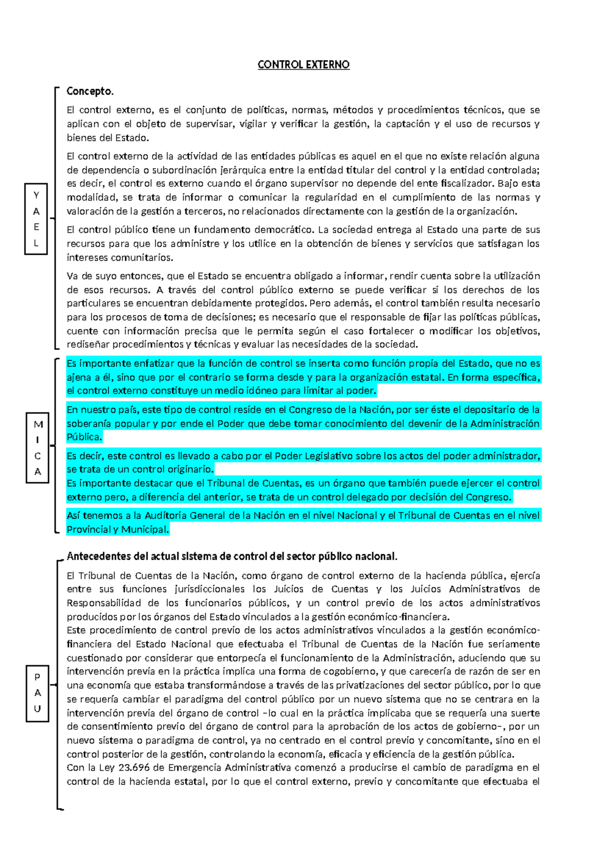 CONTROL EXTERNO: Conceptos y Funciones en la Administración Pública ...