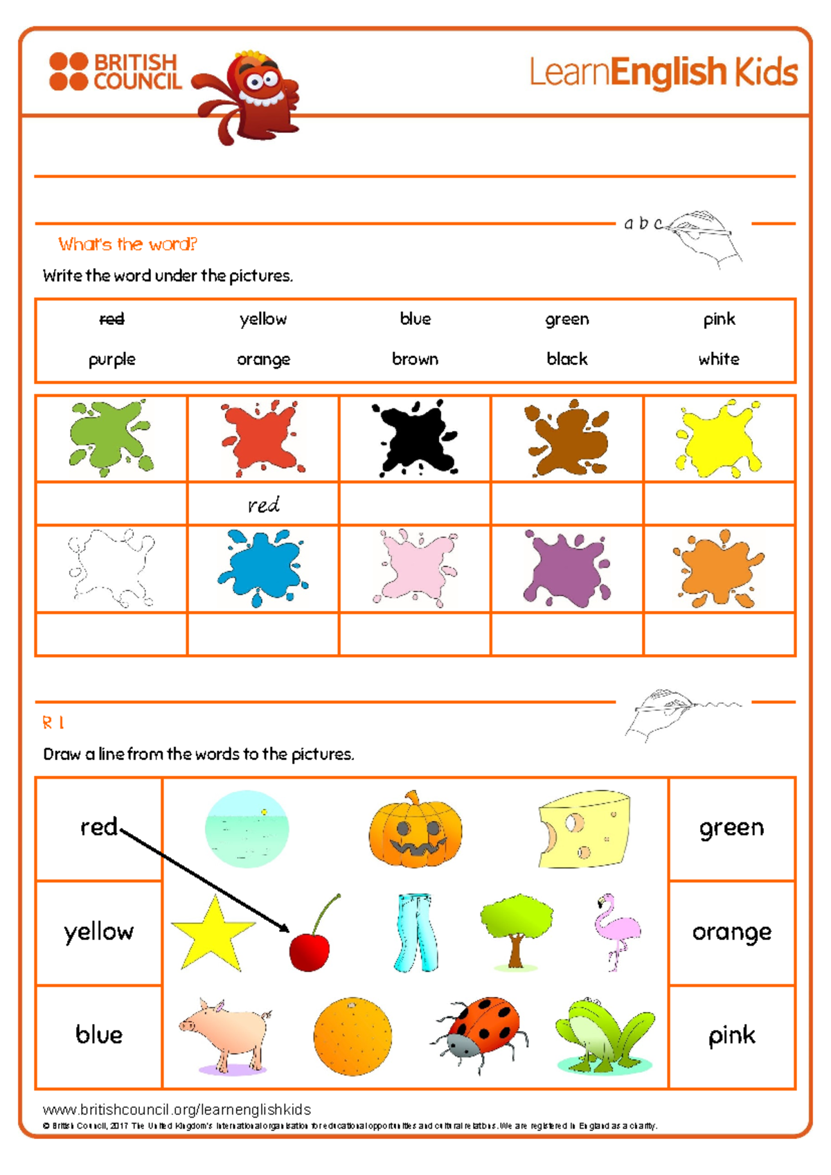 Colours Worksheet 1: Label and Identify Colors - Studocu
