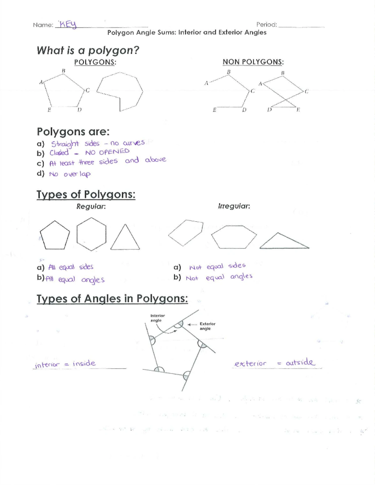 Geometry Test 1 Review Key - Essential Concepts & Solutions - Studocu