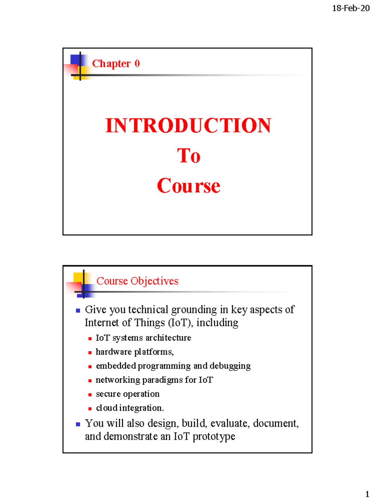 Chapter-0 - Abc123 - Chapter 0 INTRODUCTION To Course Course Objectives ...